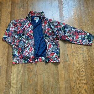Vintage Silk 80s Bomber Style Jacket